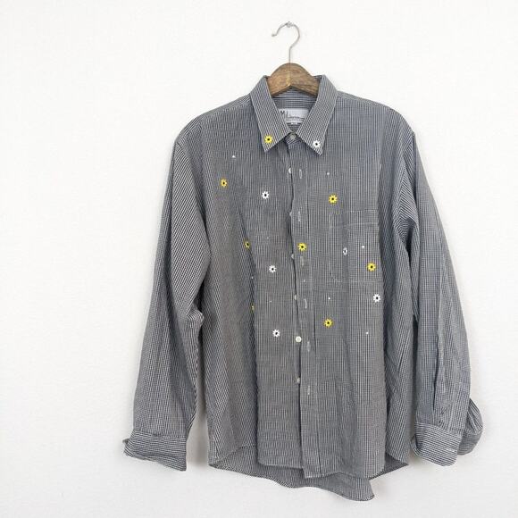Vintage Mili Designs Sunflower Long Sleeve Button Down Top Size XL - Picture 3 of 6